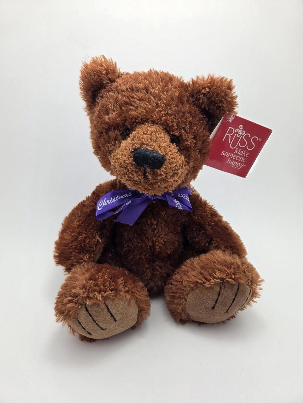 Russ Plush Desmond the Brown Teddy Bear Stuffed Animal New with Tags (11 inch)